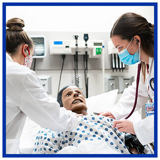 PAS students with SimMan 3G